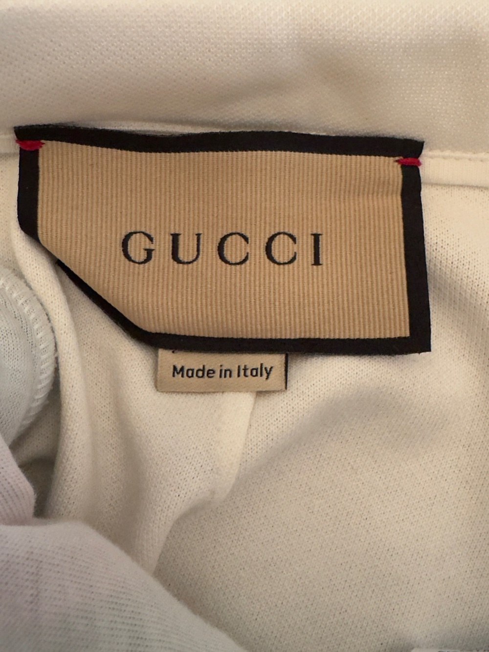 Gucci White High-Waist Shorts with Red & Green Stripe - Picture 7 of 8
